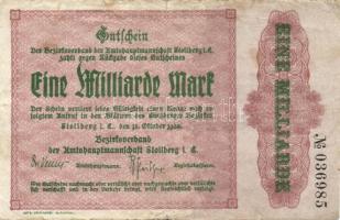 Német Birodalom/Weimari Köztársaság/Stollberg 1923.10.12. 1000.000.000M T:III