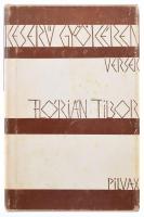 Flórián Tibor: Keserű gyökéren. Versek. New York, 1975, Pilvax Publishing Corp. Emigráns kiadás. Kiadói egészvászon-kötés, kopott kiadói papír védőborítóban. A szerző által DEDIKÁLT példány!