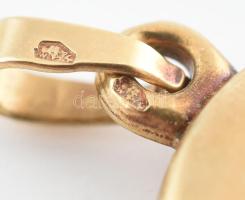 Arany (Au/14k) fényképtartós medál, jelzett, 3,5x2,3cm, bruttó: 6,2g