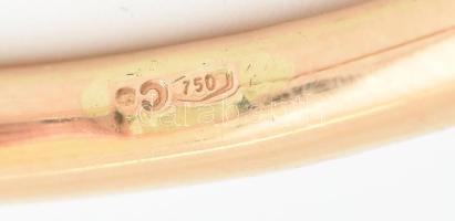 Arany (Au/18k) Karperec, jelzett, töltött!!!, bruttó: 10,6g, d: 6,5 cm