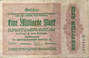 Német Birodalom/Weimari Köztársaság/Stollberg 1923.10.12. 1000.000.000M T:III