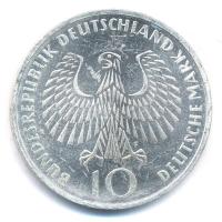 NSZK 1972. 10M Ag "Nyári Olimpiai Játékok München / Olimpiai Láng" T:2 patina, karc 
FRG ...