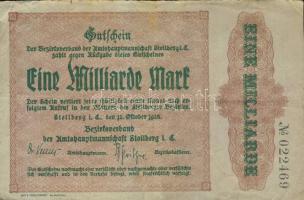 Német Birodalom/Weimari Köztársaság/Stollberg 1923.10.12. 1000.000.000M T:III