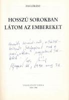 Zas Lóránt: Hosszú sorokban látom az embereket. Válogatott versek 1951-1986. (Miskolc), 1989, Borsod...