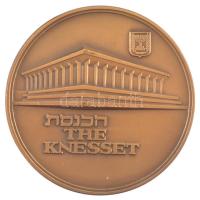 Izrael ~1989. Jeruzsálem peremen jelzett, bronz emlékérem (70mm) T:1- Israel ~1989. Jerusalem on the edge hallmarked, numbered bronze commemorative medallion (70mm) C:AU