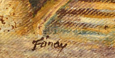 Olvashatatlan jelzéssel: Tabáni részlet. Olaj, farost. Dekoratív fakeretben. 37x56 cm