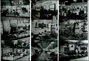 1949 A Magyar Siemens Művek termékei a Budapesti Nemzetközi Vásáron, 11 db modern nagyítás a néhai Lapkiadó Vállalat központi fotólaborjának archívumából, 10x15 cm