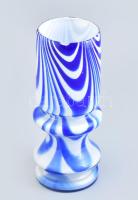 Carlo Moretti üveg design váza, jelzés nélkül, hibátlan, m: 22 cm