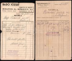 cca 1929-1943 össz. 7 db fejléces számla: Bodzák János műbútoraszatlos (Orosháza), Balaskovics R. bú...