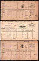 cca 1929-1943 össz. 7 db fejléces számla: Bodzák János műbútoraszatlos (Orosháza), Balaskovics R. bú...