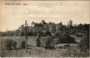 1918 Szászkézd, Kaisd, Keisd, Saschiz; Burg / vár. Jos. Heinrich Briegel Fotograf / castle (EK)