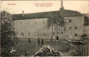 Kolozsvár, Cluj; Ferenc-rendiek kolostora, udvar felőli homlokzat / monastery, courtyard (EK)