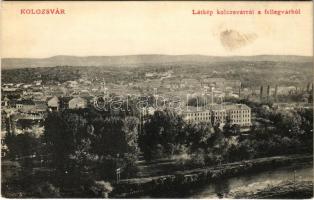 Kolozsvár, Cluj; Látkép a Fellegvárról. Lepage Lajos kiadása / view from the castle hill