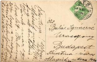 1912 Marosvásárhely, Targu Mures (?); vasúti kocsin / train. photo (kis szakadás / small tear)