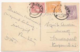 1927 Szováta-fürdő, Baile Sovata; Medve-tó, fürdőzők / Lacul Ursu / spa, lake, bathers. photo (EK)