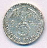 Német Harmadik Birodalom 1938B 2M Ag "Hindenburg" T:2,2- patina
German Third Reich 1938B ...