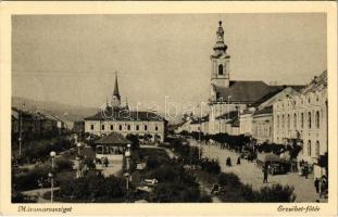 Máramarossziget, Sighet, Sighetu Marmatiei; Erzsébet fő tér / main square
