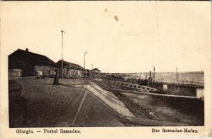 Giurgiu, Gyurgyevó, Gyurgyó; Portul Ramadan / Der Ramadan-Hafen / port (EK)