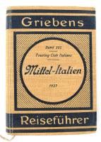 L. V. Bertarelli: Mittelitalien. Florenz und Rom. Griebens Reiseführer 202. Berlin-Milano, 1927, Grieben-Albert Goldtschmidt-Touring Club Italiano. Német nyelven. Kihajtható térképekkel. Kiadói egészvászon-kötésben, kissé kopott borítóval.