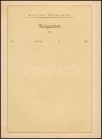 cca 1935 Deutsches Reichspost Telegramm, német harmadik birodalmi dísztávirat, gyerekeket és horogke...