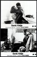 cca 1985 ,,Senki földje című francia - svájci film jelenetei és szereplői, 5 db vintage produkciós filmfotó, ezüst zselatinos fotópapíron, a használatból eredő (esetleges) kisebb hibákkal, 18x24 cm