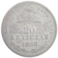 1868KB 20kr Ag Magyar Királyi Váltó Pénz T:2- Adamo M11.1