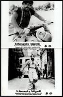 cca 1988 ,,Schimansky felügyelő" című NSZK bűnügyi film jelenetei és szereplői, 5 db vintage pr...