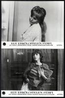 cca 1967 ,,Egy erkölcstelen férfi" című olasz filmvígjáték jelenetei és szereplői, 9 db vintage...