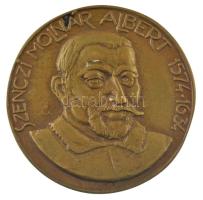 Tőrös Gábor (1934-2021) DN Szenczi Molnár Albert 1575-1634 bronz emlékérem (100mm) T:1- felül peremén lyukasztott.