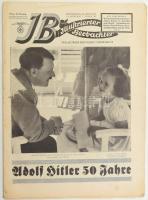 1939 Illustrierter Beobachter c. német háborús magazin 1939. ápr. 20-i száma (Adolf Hitler 50. születésnapja), fekete-fehér fotókkal, helyenként kissé foltos