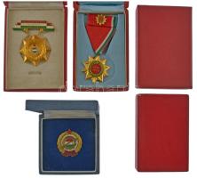 Magyar Szocialista kitüntetés tétel. 7xklf kitüntetés dobozban, közte "Mezőgazdaság kiváló dolg...