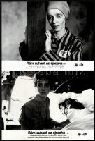 cca 1984 ,,Rám zuhant az éjszaka" című csehszlovák film jelenetei és szereplői, 6 db vintage pr...
