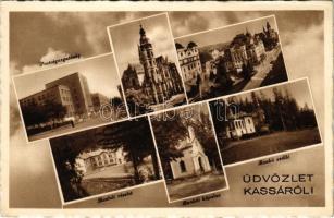 Kassa, Kosice; Postaigazgatóság, Bankói kápolna és szálló / post directorate, Bankov chapel and hotel