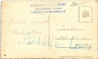 1937 Gödöllő, Gödöllői Levente - Péczeli Move labdarúgó mérkőzésről, focisták. Rétfalvi Ferencz Józs...