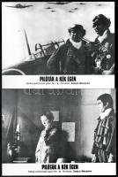 cca 1976 ,,Pilóták a kék égen" című japán film jelenetei és szereplői, 8 db produkciós filmfotó...