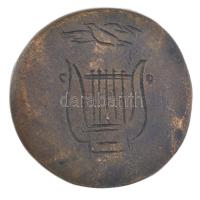 Borsos Miklós (1906-1990) 1949. "Weöres Sanyi" kétoldalas bronz emlékérem (50mm) T:1-