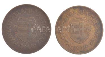 1946. 2f bronz (2x) T:2 kis ph. Adamo F1