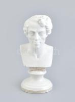 1847 Bécs: Giacomo Meyerbeer német zeneszerző, korának legnépszerűbb operaszerzője, a francia opéra grande legnagyobb mesterének porcelán büsztje. Jelzett, kis gyári hibával, és kopásokkal, m: 12 cm
