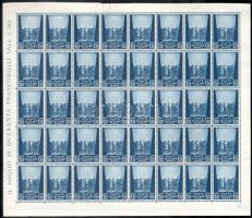 A háború áldozatai 40 bélyeget tartalmazó hajtott teljes ívekben, Victims of war with 40 stamps in folded complete sheets