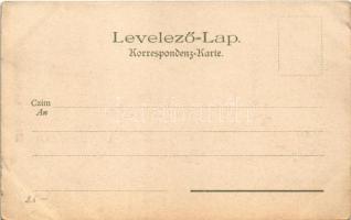 Arad, 13 vértanú szobra / martyrs' statue. litho s: Geiger R. (ázott sarkak / wet corners)