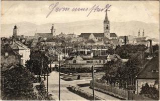 Nagyszeben, Hermannstadt, Sibiu; látkép. Jos. Drotleff kiadása / general view