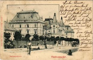 1903 Temesvár, Timisoara; Pályaudvar, vasútállomás. Káldor Zs. és Társa kiadása / railway station (Rb)