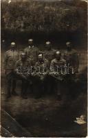 Osztrák-magyar katonák csoportja / WWI Austro-Hungarian K.u.K. military, group of soldiers. photo (EB)
