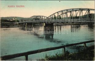 Máriaradna, Radna (Lippa, Lipova); Templom, híd / church, bridge (EK)