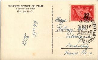 Budapest, BNV Budapesti Nemzetközi Vásár a Centenárium évében 1948 + So. Stpl