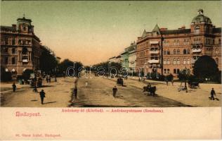 Budapest VI. Andrássy út (Kodály körönd), omnibusz. Ganz Antal 92.