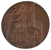 Ligeti Erika (1934-2004) DN "Révai / Pro Arte Somogy" kétoldalas bronz emlékérem (95mm) T:...