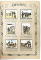 1936 Die Deutsche Wehrmacht - a német hadsereget bemutató cigarettakép-gyűjtőalbum, sok beragasztott...