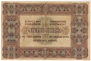 1920. 5000K piros "5B01 463603" sorszámmal, "Orell Füssli Zürich" nyomdahely jel...