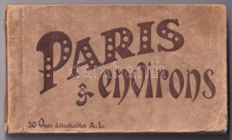 Paris & Environs - postcard booklet with 46 postcards